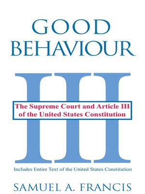 cover image of Good Behaviour